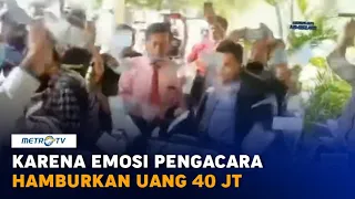 Emosi, Pengacara Hamburkan Uang Rp40 Juta di Mapolsek Banyuwangi