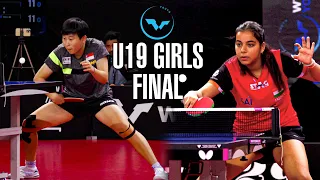 Zhou Jingyi (SGP) vs Risha Mirchabdani (IND) l U19 Girls Final (WTT Youth Contender Antalya 2023)