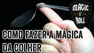 APRENDA A MÁGICA DA COLHER - SEGREDO (aprenda outras mágicas, link na descrição)