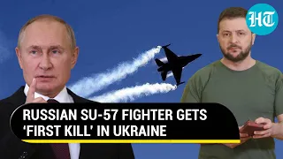 Russia's SU-57 stealth fighter strikes Ukrainian SU-27 with long-range missile | Report