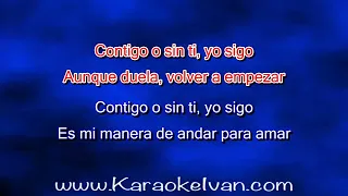 Laureano Brizuela - Contigo O Sin Ti KARAOKE