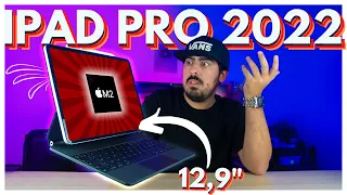 iPad Pro com chip M2 12.9" -  Unboxing e Hands-on | TOP DE LINHA da Apple em 2022 (Português)