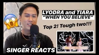 VOCALIST REACTS to Tiara & Lyodra - When You Bellieve' | Miss Indonesia 2020