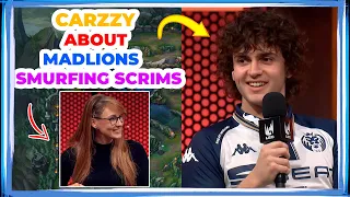 CARZZY About MadLions SMURFING in SCRIMS 👀