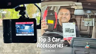 Car Dashcam, Tyre Inflator & Jump Starter - Top 3 Accessories for your car !!