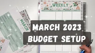 March Budget With Me | setting up sinking funds, budget planner