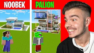 NOOB vs PRO z NOOBKIEM w Minecraft! (DOM DLA RODZINY NOOBKA)