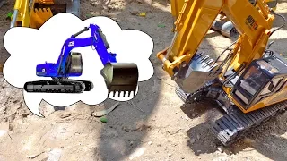 포크레인, 지게차, 덤프트럭 중장비 자동차 장난감 색깔놀이 Excavator Car Toy for Kids