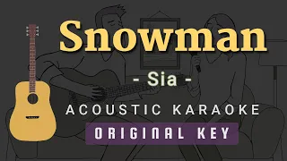 Snowman – Sia [Acoustic Karaoke]