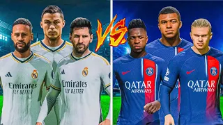 FC 24😱| Ronaldo & Messi & Neymar vs Mbappe & Haaland & Vinicius Jr - Who Would Win - UCL FINAL