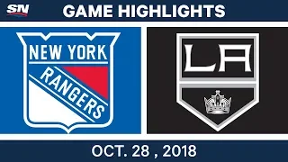 NHL Highlights | Rangers vs. Kings - Oct. 28, 2018