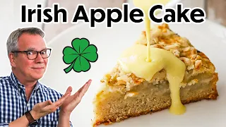 ST. PATRICK'S DAY DESSERT: Irish Apple Cake with Vanilla Custard