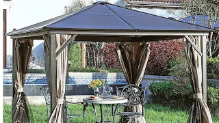 #Outdoorgazebo installation steps | 2021 permanent #patiogazebo | 10x10 gazebo with netting