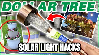 20 *NEW* Dollar Tree Solar Light Hacks (expensive looking not tacky)