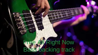 Free All Right Now Bass Backing Track With Vocals