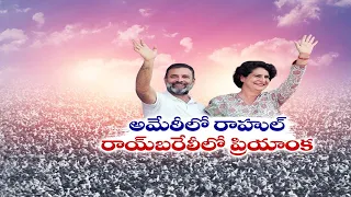 అమేఠీ, రాయబరేలి బరిలో అన్నా చెల్లెళ్లు | Rahul, Priyanka Gandhi To Contest From Amethi & Rae Bareli