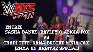 Charlotte, Dana Brooke et Nia Jax VS Bayley, Sasha Banks et Alicia Fox