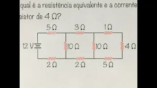 FBNET | Ed EXTRA - A resistência EQUIVALENTE e a corrente que passa no último resistor