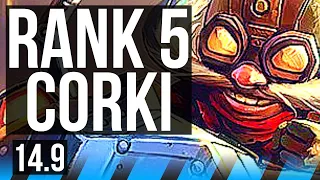 CORKI vs YONE (MID) | Rank 5 Corki, Comeback, 7 solo kills, 50k DMG, 12/5/13 | NA Challenger | 14.9