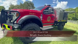 Ford F550 Brush Truck Drafting 2023