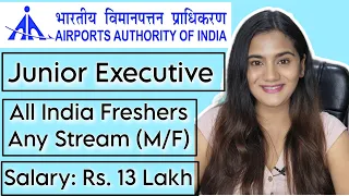 AAI August 2023 Recruitment for Executive & Assistant | Airport Job for Fresher Graduates All Stream