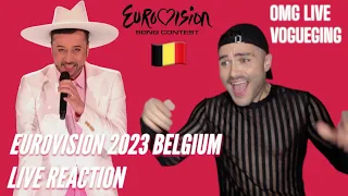 Belgium Eurovision 2023 Live Reaction Gustaph - Because Of You