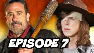 Walking Dead Season 7 Episode 7 - TOP 10 WTF Negan vs Carl Grimes and Easter Eggs
