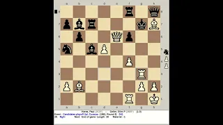 Keres, Paul vs Geller, Efim - Candidates, Curacao - 1962 Best game