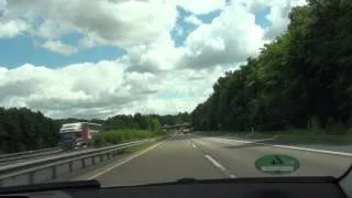 Top Speed in Germany 240 kph in Mercedes Benz