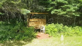 PART 1 OFF GRID SHOWER - OUTHOUSE - CHEAP OFF GRID SHOWER HEAD SYSTEM. - SUMMER 2020