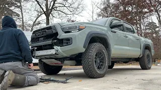 TRD Pro Toyota Tacoma 4x4 Hits Deer. Look at the Damage 😳