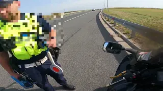 Policja , złapany na suszarkę 122km/h