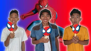 DRAMA BERBURU ES KRIM KARAKTER PART 3! SPIDERMAN REBUTAN CEWEK! | Mikael TubeHD