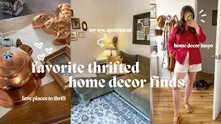 my favorite thrifted home finds 🧺 decorating my nyc cottagecore apartment