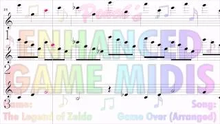 Enhanced Game MIDIs: "Game Over (Arranged)" from The Legend of Zelda