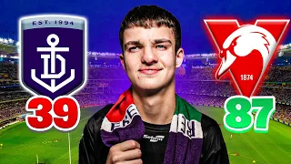 WE CAN'T KICK STRAIGHT! Fremantle vs Sydney Swans 2024 AFL Vlog