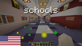 USA portrayed by minecraft