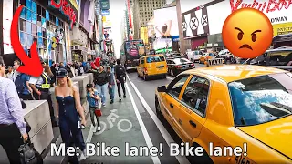 NYC Cycling Incidents Compilation 1 - Early Spring 2018 (Road rage, aggressive cycling, traffic jam)