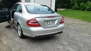 Mercedes-Benz CLK 500 True Dual Exhaust Sound