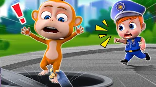 Don't Play On The Manhole Cover 👀🚨 | Safety Tips For Kids 👶🏻 | NEW✨Nursery Rhymes For Kids