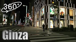 東京・銀座の夜散歩 @高画質8K360度VR映像 / 2021.04【Tokyo Walk / Ginza @8K 360 VR Video】