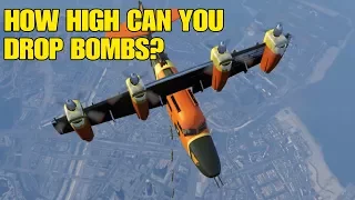 GTA ONLINE - HOW HIGH CAN YOU DROP BOMBS??? (SMUGGLERS RUN DLC)