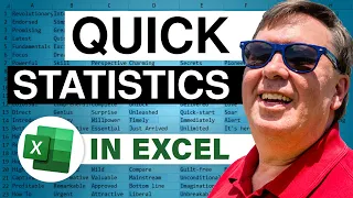 Excel Rev Up - Quick Statistics: Episode 1301