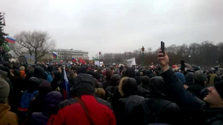 Санкт Петербург 26 марта Марсово поле митинг "Он вам не Димон"