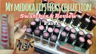 My Medora Lipsticks Collection | Swatches & Review | Must Haves | Affordable & Good quality product✨