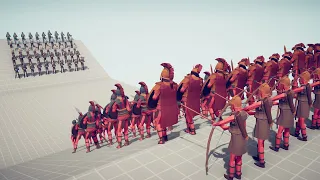 SPARTAN ARMY vs BRITISH ARMY | Totally Accurate Battle Simulator - TABS