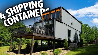 Super Modern CONTAINER Home Airbnb tour!