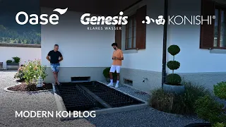 Modern Koi Blog #5724 - Matthias' neuer 8 Meter Bürstenfilter nach dem Filterumbau