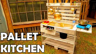 Pallet Wood Project DIY Kitchen From Wooden Pallets