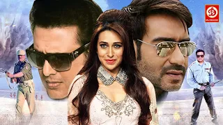 Govinda & Ajay Devgan - Superhit Bollywood Blockbuster Movie | Khuddar + Zameen | Karisma Kapoor